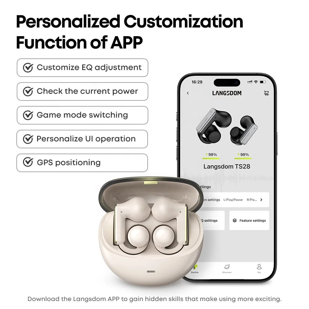New Design Ear Clip Earbuds Sport ENC 6.0 TWS Wireless Bluetooth Earphone Audifonos Inalambricos Bluetooth Open Sports Headphone