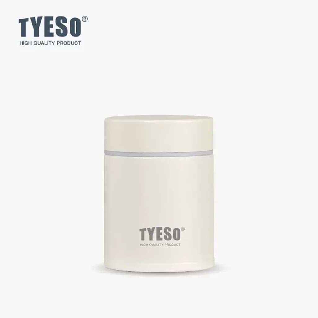 Tyeso Tazza Termica Portatile in Acciaio Inossidabile per Funghi Bianchi, Mini Borraccia Termica Tascabile, Contenitore Pranzo Isolato, Regalo 200/260ML