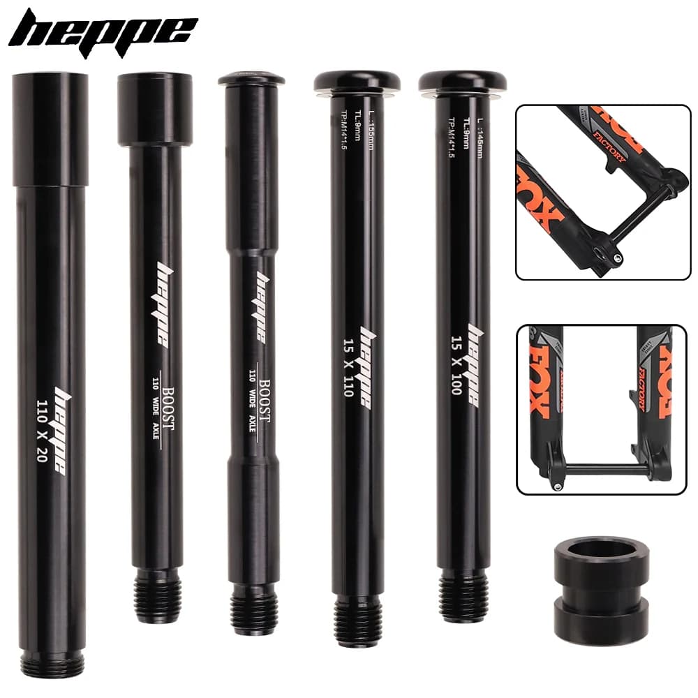 HEPPE Bike 15x100/110 20x110 Asse Passante MTB Forcella Anteriore Per Asse Passante per FOX 32/34/36/38/40 Forcella Anteriore Bici Asse Mozzo Ruota Anteriore