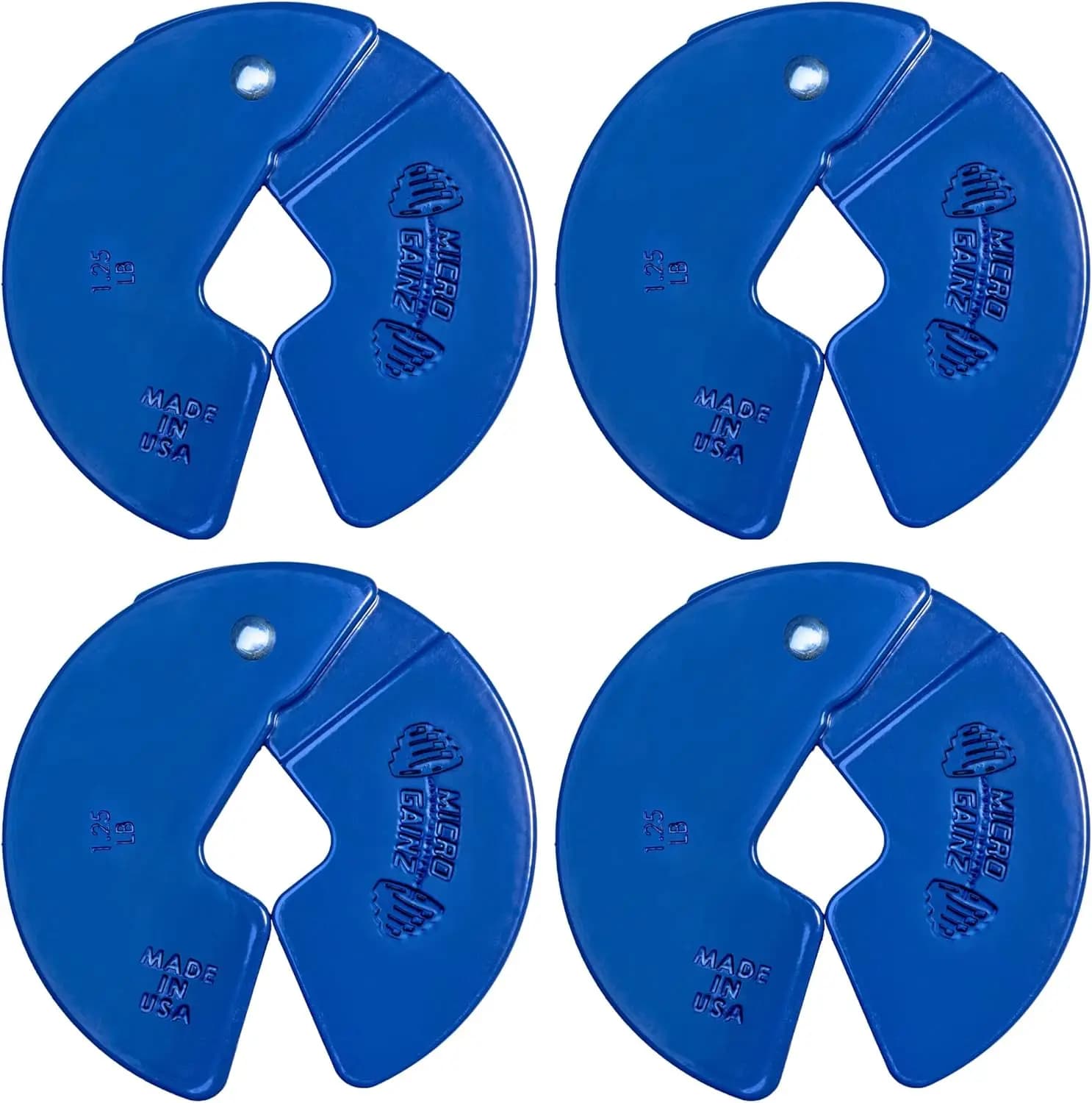 1,25 lb weight plates, micro load for strength training, made in the United States, choose color