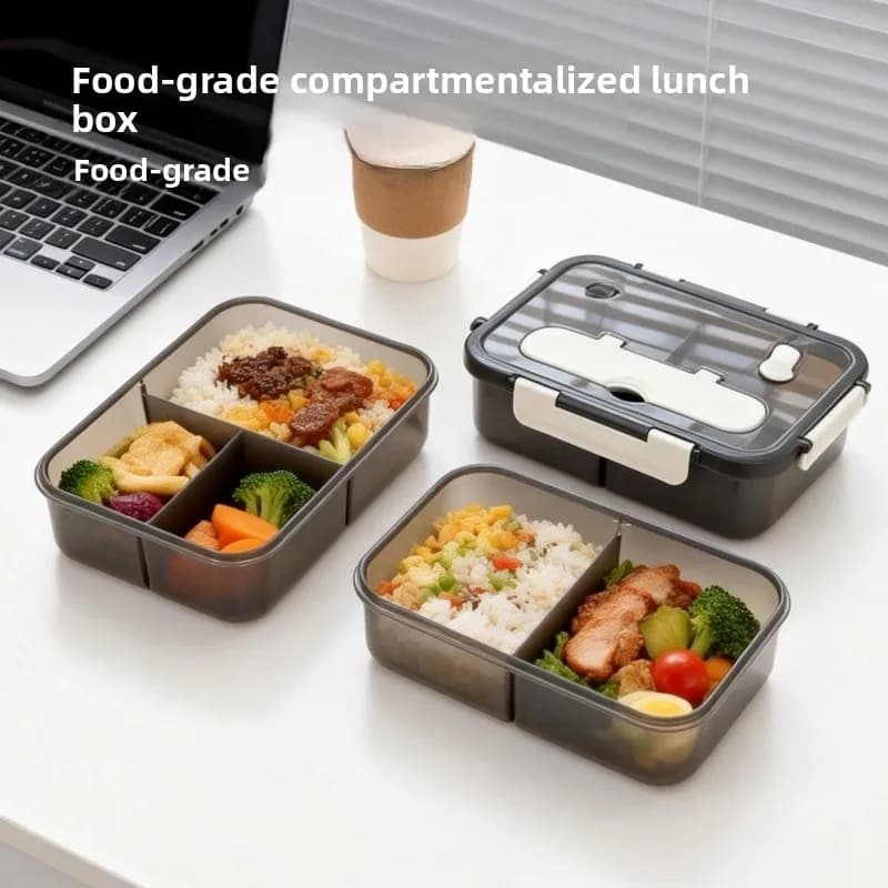 Contenitore per Alimenti con Scomparti Sigillati, Adatto al Microonde, per Insalata e Pranzo, Borsa Termica Speciale per Studenti e Lavoratori d'Ufficio
