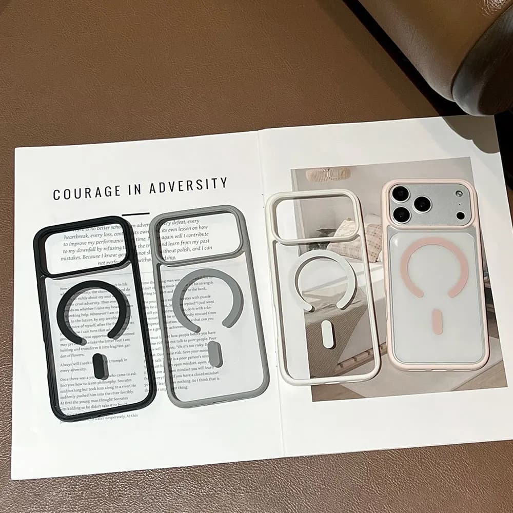Matte Transparent Magnetic Phone Case Shockproof Bumper Protective Cover For iPhone 17 Air 16 15 14 Plus 13 12 11 Pro Max Shell