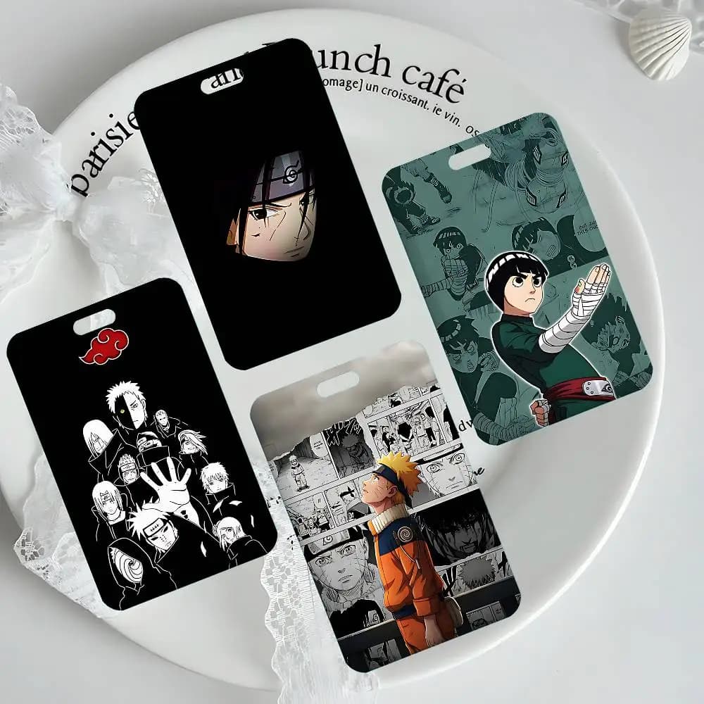 Classic-N-naruto-S Anime NFC Contactless Sliding Card Sleeve For Student Cards, Bus Cards, ID Cards, And Work Permits