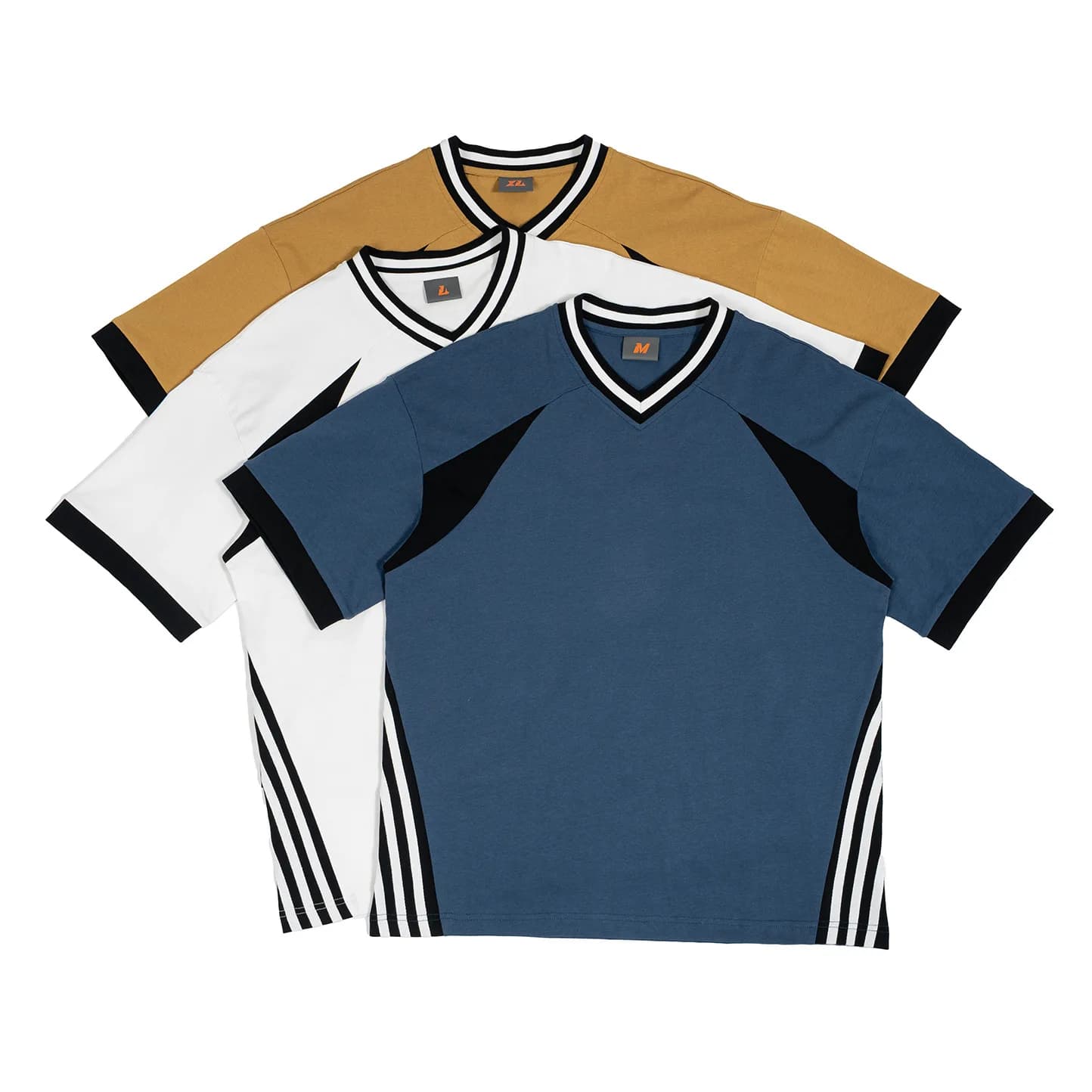 Men's V-neck T-shirt with 3D print breathable lightweight casual sporty outdoor men's clothing