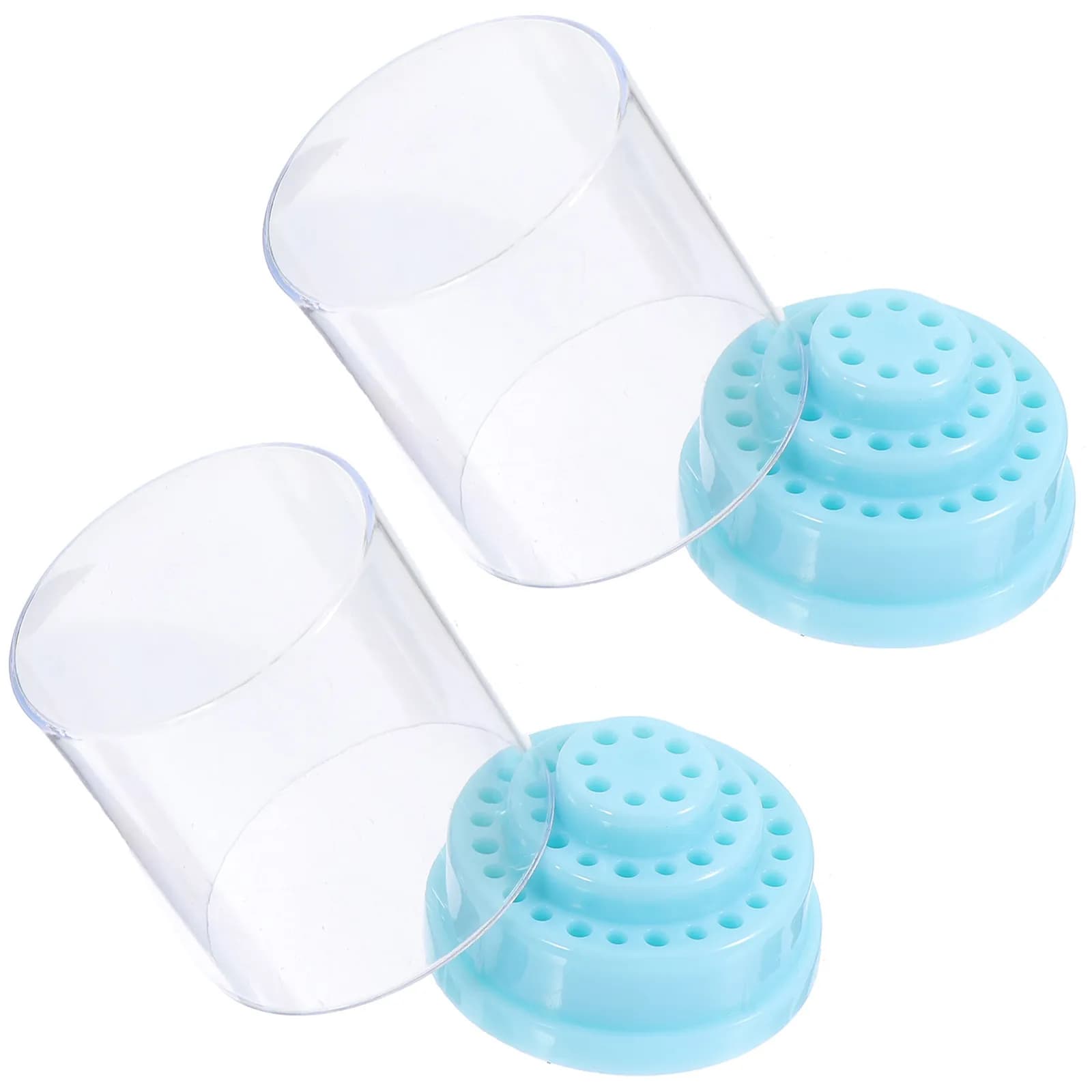 2 Pieces Nail Tips Box, Professional Beauty Salon Organizer, Domestic Practice, Art School, Manicure Tips Box