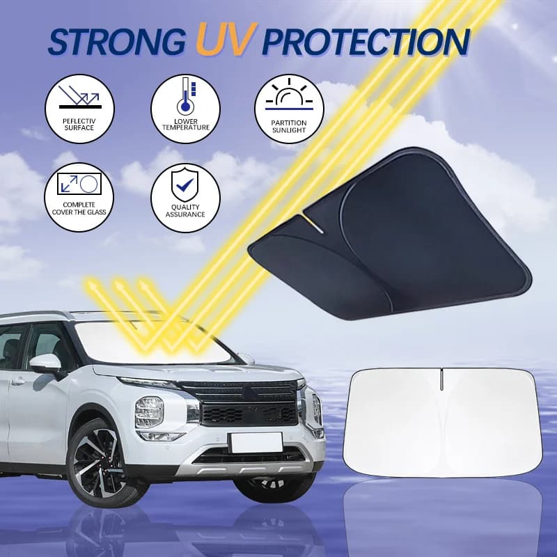 Car Sun Visor Front Windshield Sunshade Heat Insulation Summer Auto Accessories For Mitsubishi Outlander EX Pajero