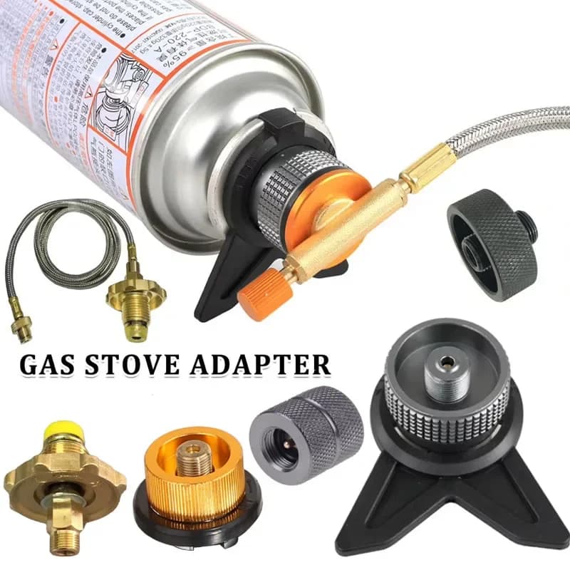 Adapter for butane cylinder Converter for outdoor camping gas cooker Charging for propane Gas cartridge Tank Adapter for butane Gas cooker accessory
