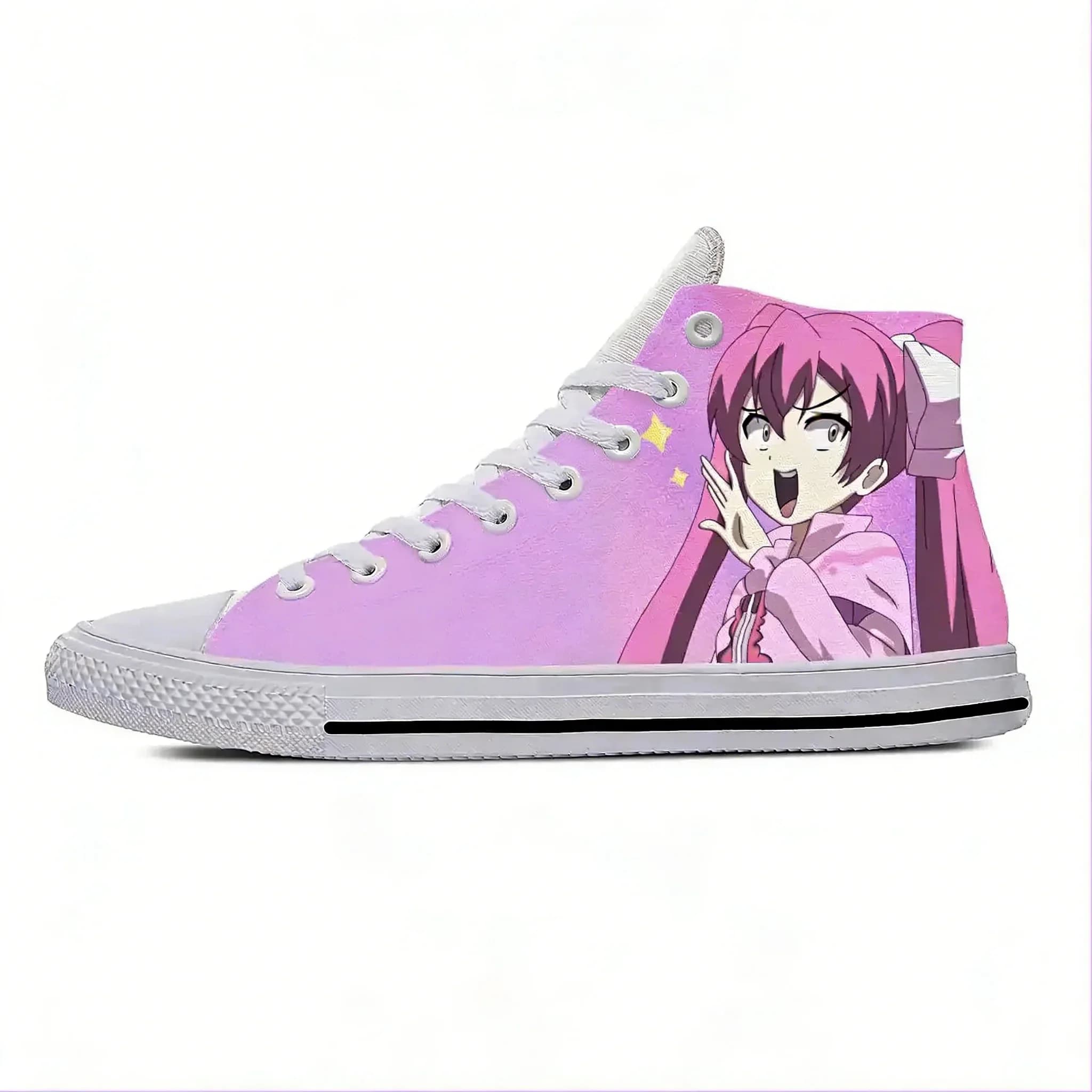 Japanese Anime Manga Cartoon Akame Ga Kill Mine Casual Cloth Shoes High Top Lightweight Breathable 3D Print Men Women Sneakers