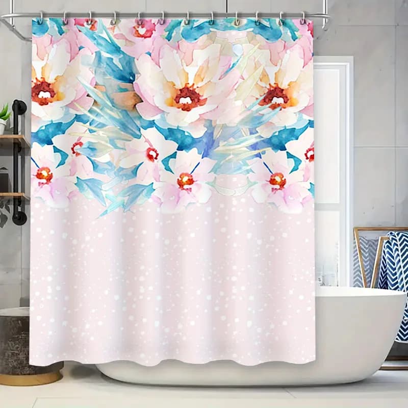 Tenda da doccia per gatti neri con sfondo bianco Decorazioni per la casa Accessori da bagno per gli amanti dei gatti Design impermeabile in poliestere (72 x