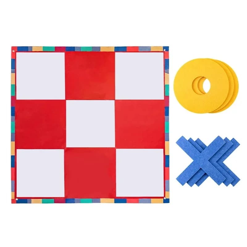Set di Giochi XO, Scacchi e Carte per Interni ed Esterni, Gioco Interattivo di Cooperazione di Squadra per Bambini e Adulti, Ideale per Feste e Carnevale