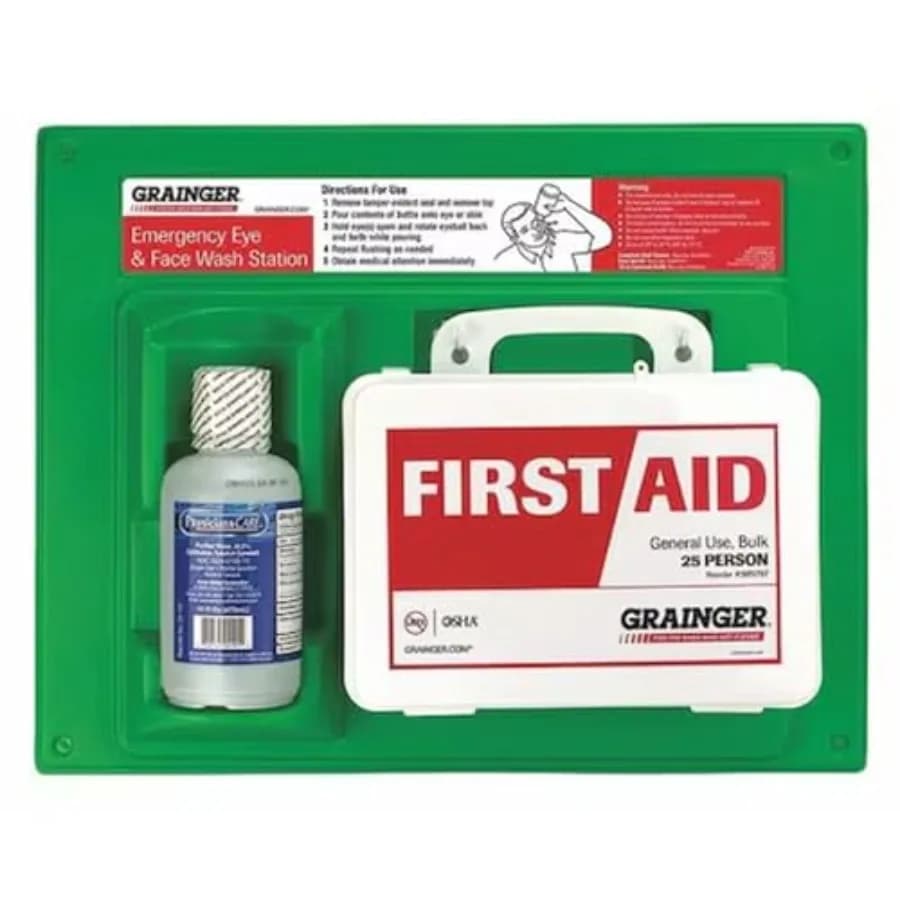 Kit di pronto soccorso con custodia, 141 pezzi, 21,5x6, GRN