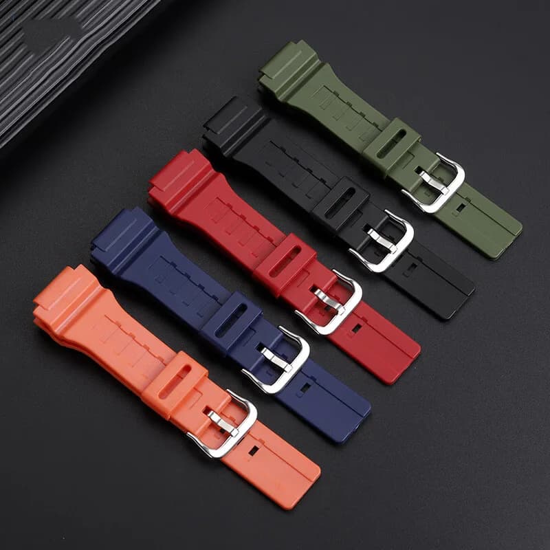 High quality resin silicone watch band for Casio MCW-200H mcw200 AE-1400 Waterproof sports strap replacement bracelet with tools