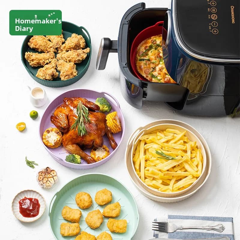 Silicone Baking Mat for Food, High Temperature Resistant, For Air Fryer, For Cakes and Sweets