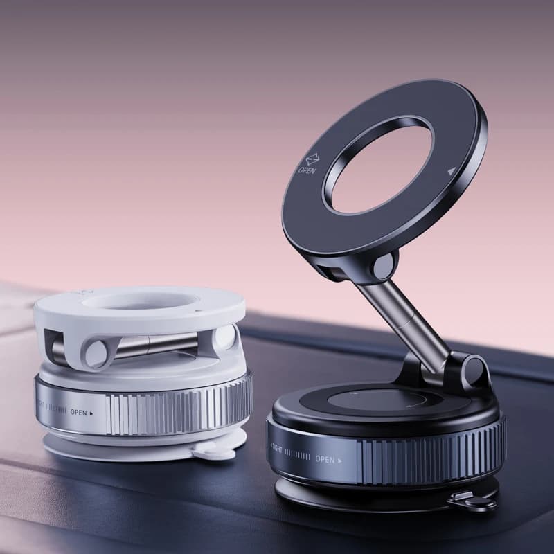 Staffa per telefono con ventosa magnetica per vuoto forte per supporto per telefono cellulare per supporto per auto Supporto per telefono con ventosa per adsorbimento del vuoto