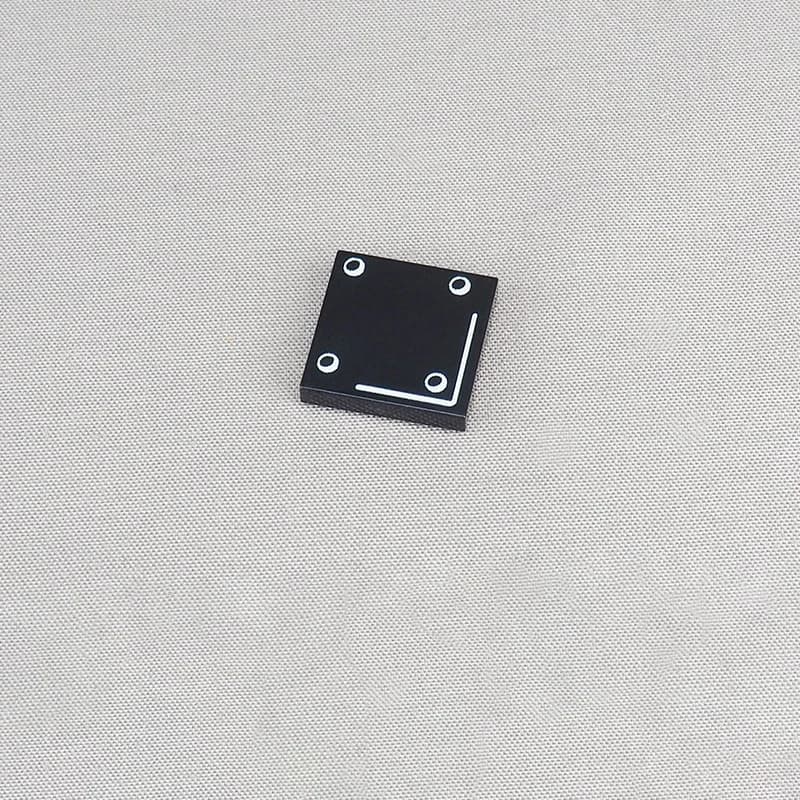 MOC 10 Pezzi Mattoncini Stampati 3068 3068pb0670 Piastra in Ferro con Quattro Bulloni, Blocchi da Costruzione, Piastrelle per Pavimento, Giocattoli, Regali per Bambini