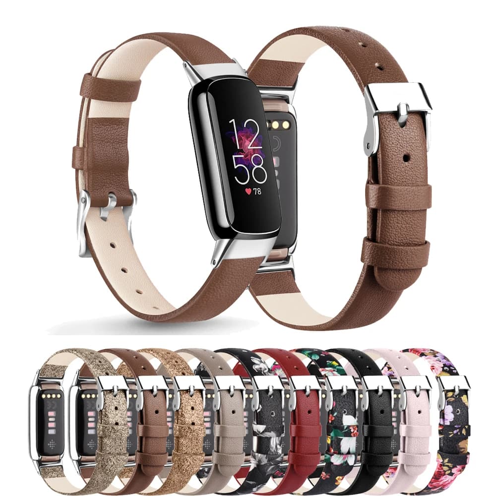 Per Fitbit Luxe Band cinturino in vera pelle cinturino regolabile braccialetto di ricambio per cinturino Fitbit Luxe cinturino correa