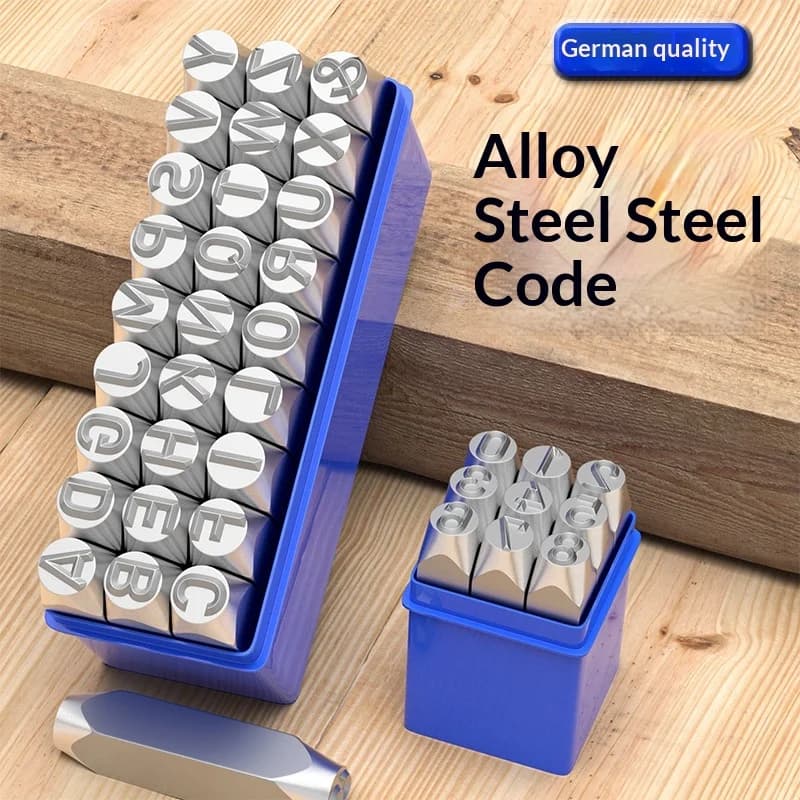 Steel Stamp Punch Set Number Letter Marking Punch Hand Stamping Marking Tool