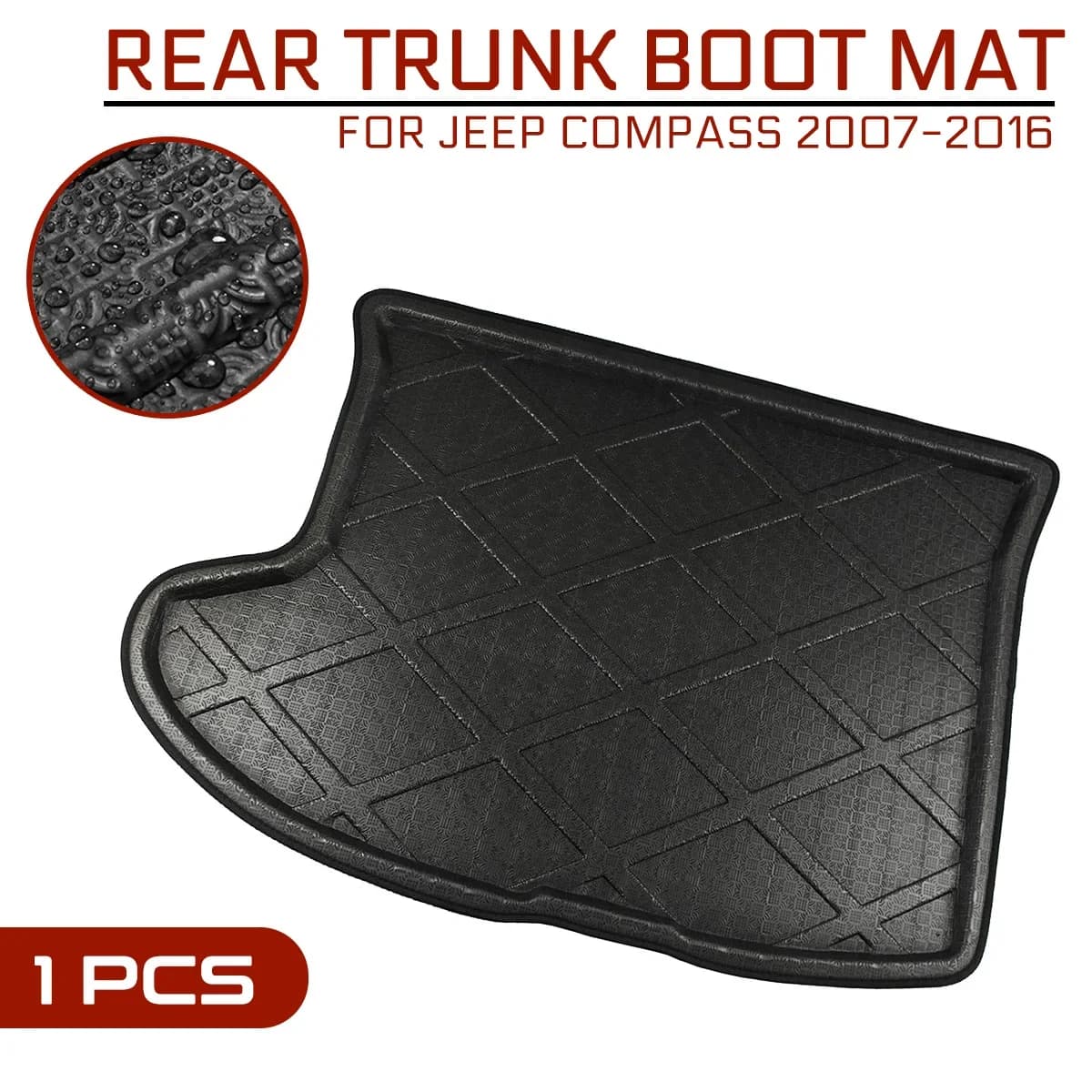 Car Mat Baule Posteriore Anti-fango Coverage For Jeep Compass 2007 2009 2010- 2016