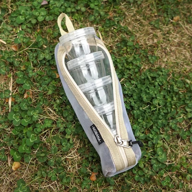 1 set di kit di spezie da campeggio portatile, borsa per contenitori di spezie da viaggio all'aperto, bottiglie di condimento trasparenti, set di contenitori per spezie da viaggio