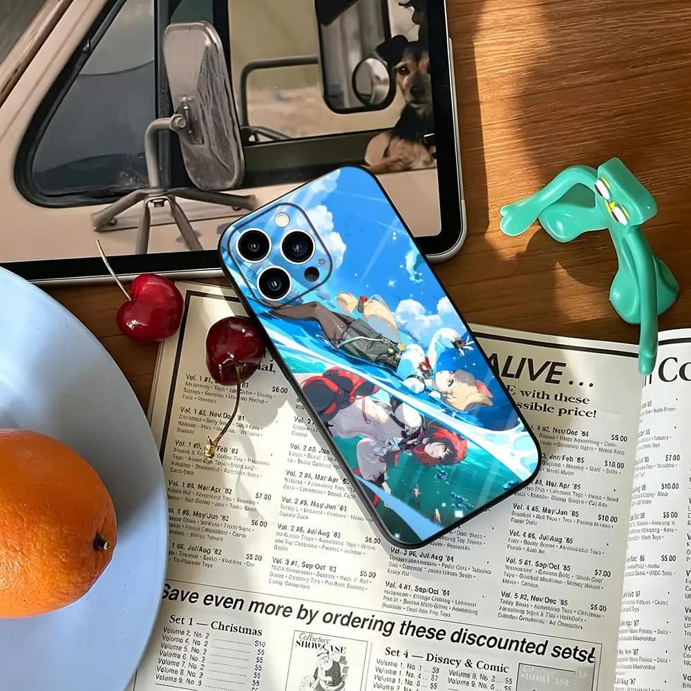 Zenless Zone Zero Alice Phone Case For iPhone 17 16 15 14 13 12 11 Plus Mini Pro Max Soft black Shockproof Cover