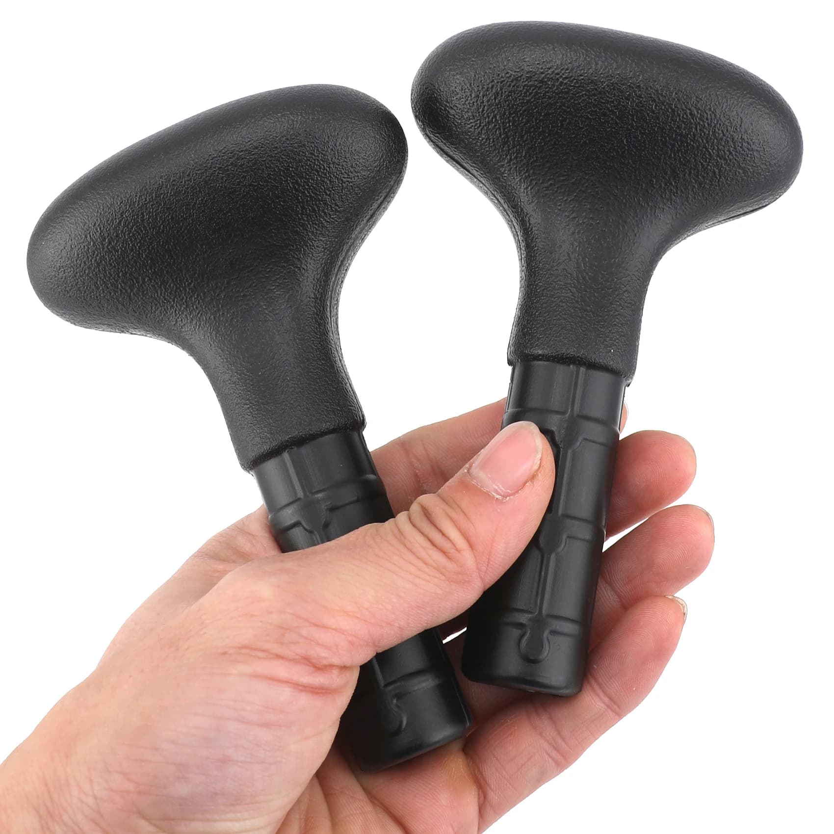 2 pezzi SUPs Paddle Handle per Stand-up Paddle sostituzione della maniglia del palmo in fibra di carbonio per accessori per pagaie per sport acquatici estivi fai da te