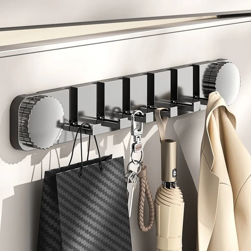 Suction cup hook for door, without drilling, durable, invisible clothes hangers in row, for bedroom dresses and hats