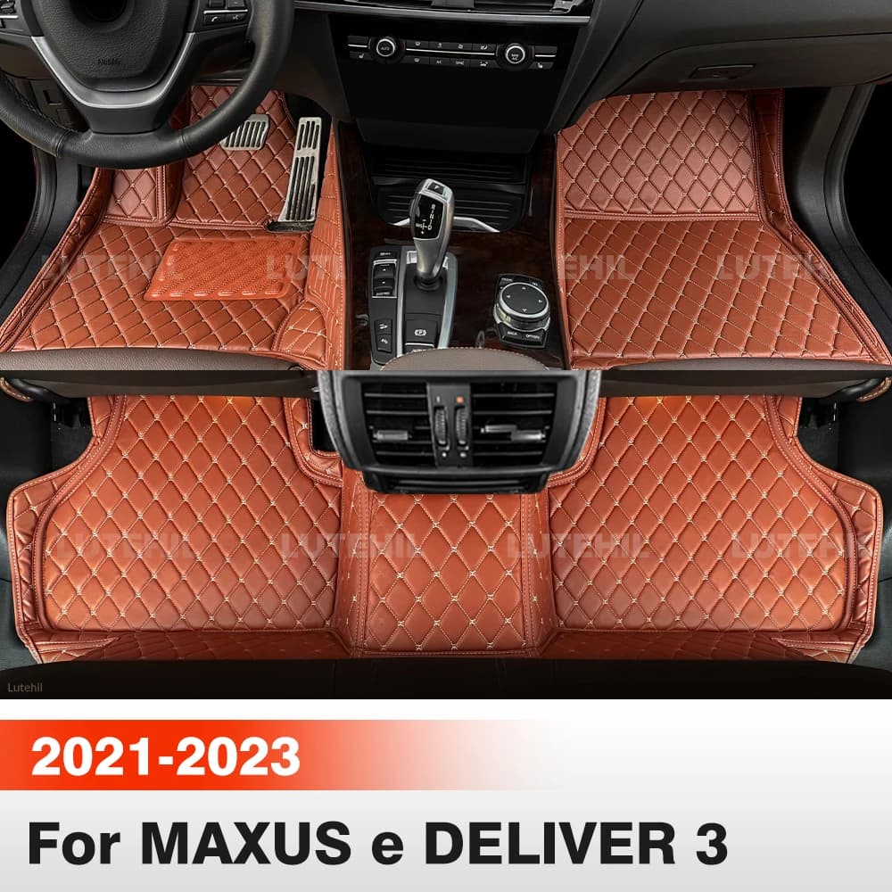 Tappetini per Auto per MAXUS e DELIVER 3 (2 Posti) 2021 2022 2023, Copertura per Tutte le Stagioni, Protezione Interna, Accessori