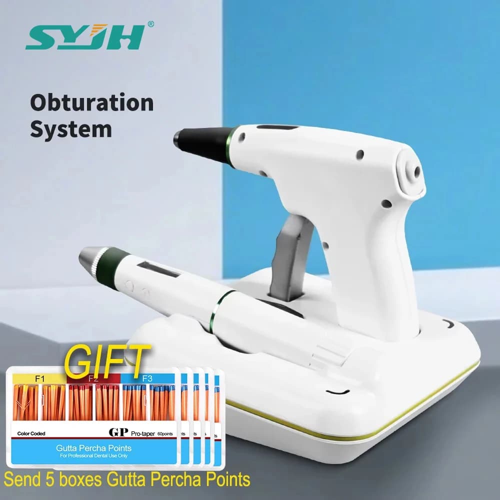 SYJH Cordless Dentale Sistema di Otturazione Endodonzia Hot Melt Root Canal Pistola Riscaldata Penna Dentista Ricarica Rapida Gutta Perca Strumenti