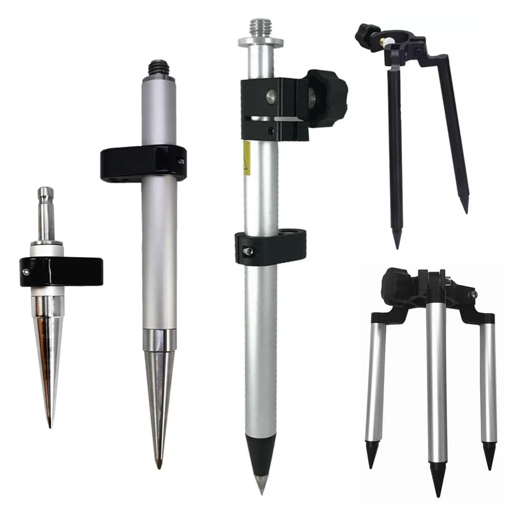 Palo del prisma tutte le dimensioni 10/20/30/40/50/60cm asta telescopica Mini Bipod Mini treppiede strumento di rilevamento palo della stazione totale