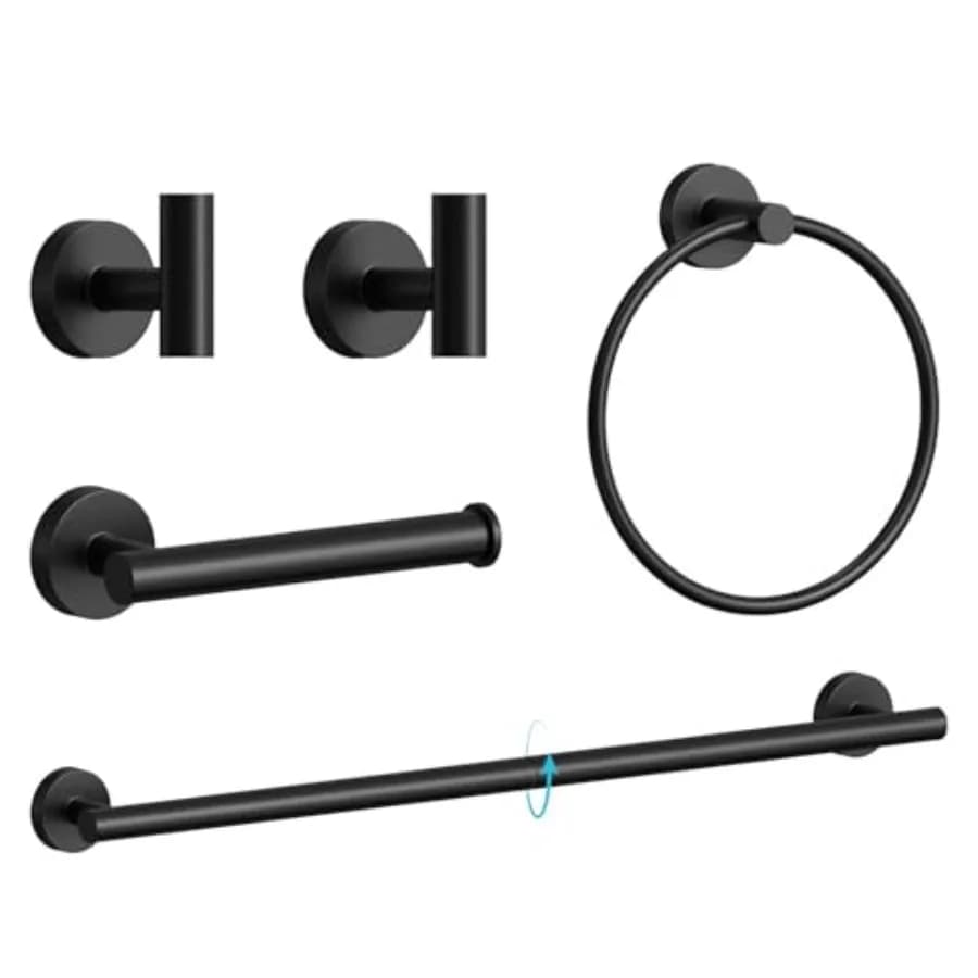 Accessori per il Bagno: Portasciugamani da Parete in Acciaio Inox SUS 304 da 2 Pollici, Combinazione Portasciugamani per Bagno e Cucina