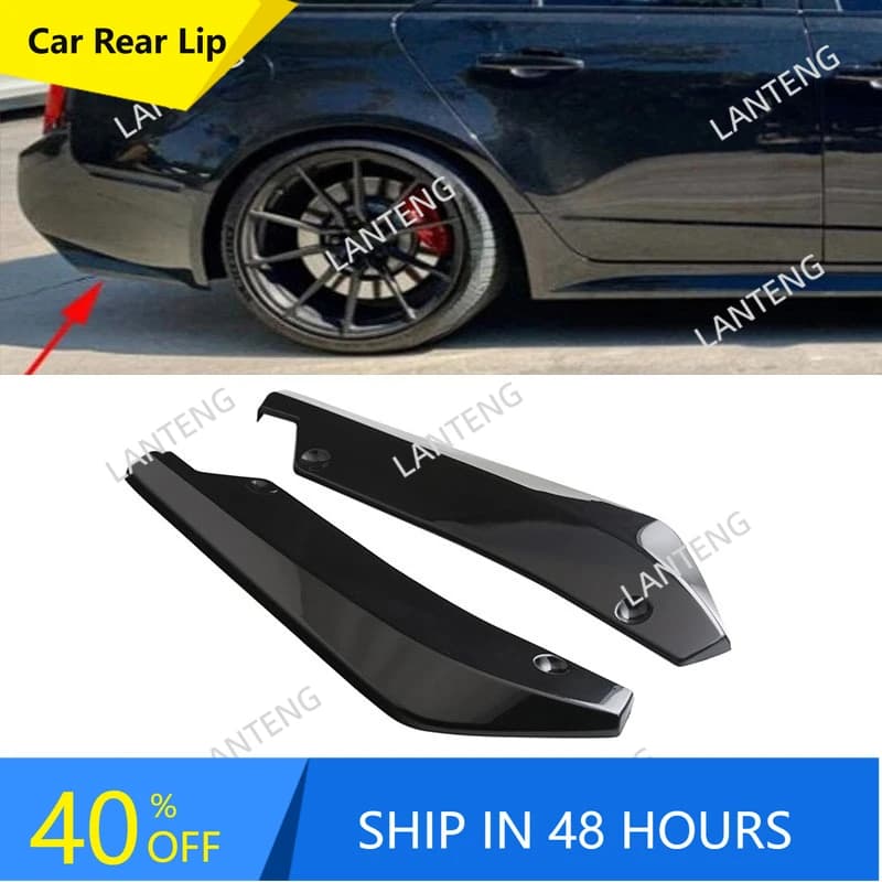 Auto Paraurti Posteriore Diffusore Laterale Spoiler Lip Splitter Estensioni Per C-adillac Escalade CTS Angolo Wrap Ala Canard Copertura Body Kit