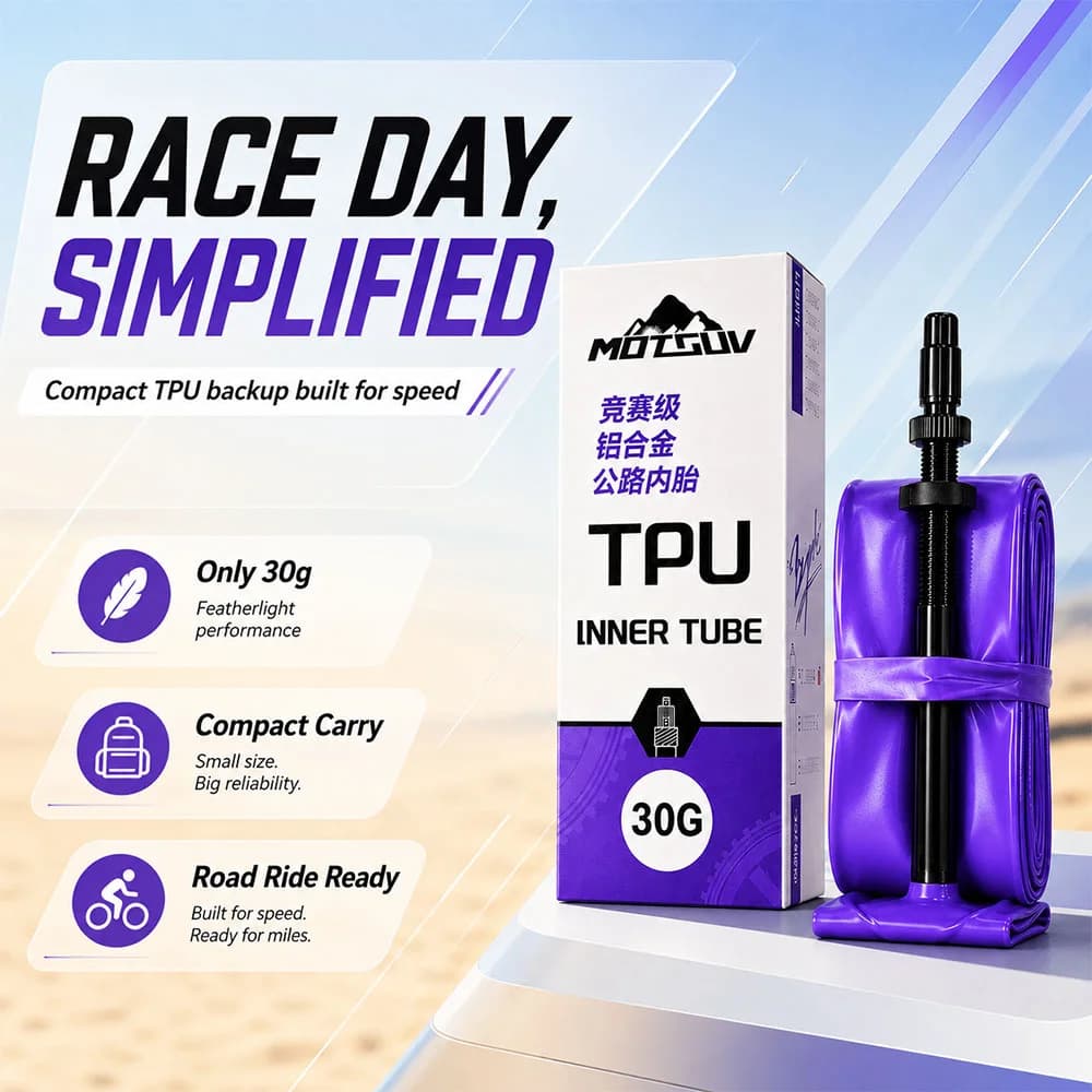 Road Bike TPU Inner Tube 700C Aluminum Presta Valve Electric Pump Ready Lightweight Bicycle Tire Replacement cycling accessories