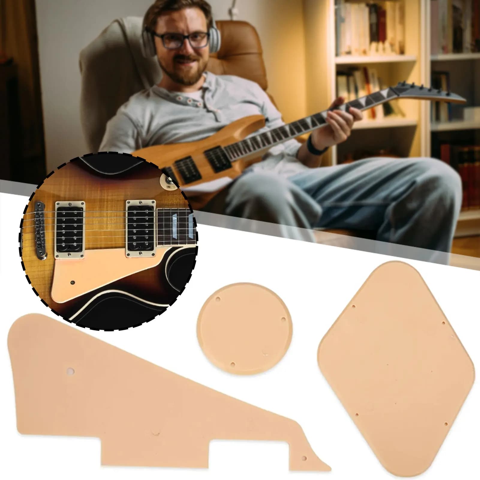Pickguard Pick Guard per chitarra elettrica Scheda di protezione di durata per chitarra elettrica
