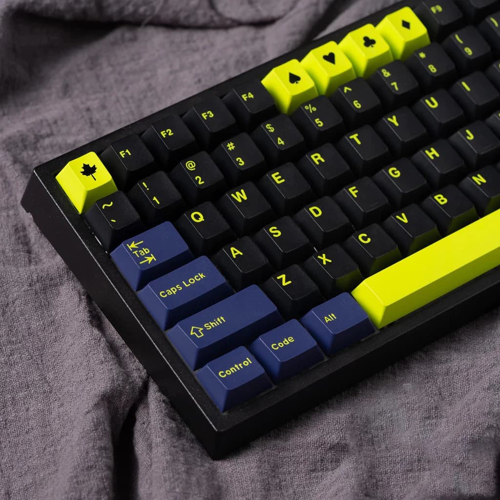 160 Keys Night Runner Keycaps ABS Doubleshot Cherry Profile For Mechanical Keyboard Keycaps