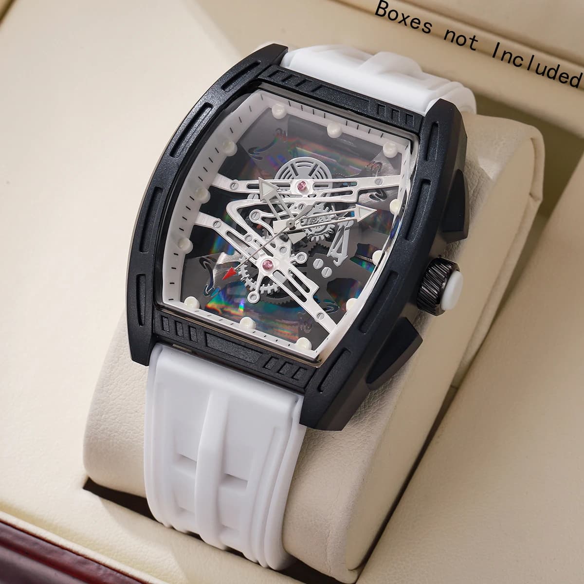 Orologi al quarzo da uomo di lusso, cinturino in silicone casual, orologi sportivi da polso per uomo, orologio Reloj Hombre (senza scatola)