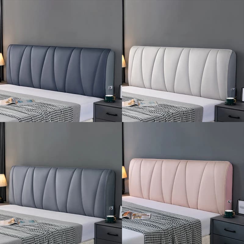 Copri testiera del letto resistente all'usura Addensare Elastico Tecnologia all-inclusive Copri testata del letto in tessuto Copri protezione posteriore del letto antipolvere