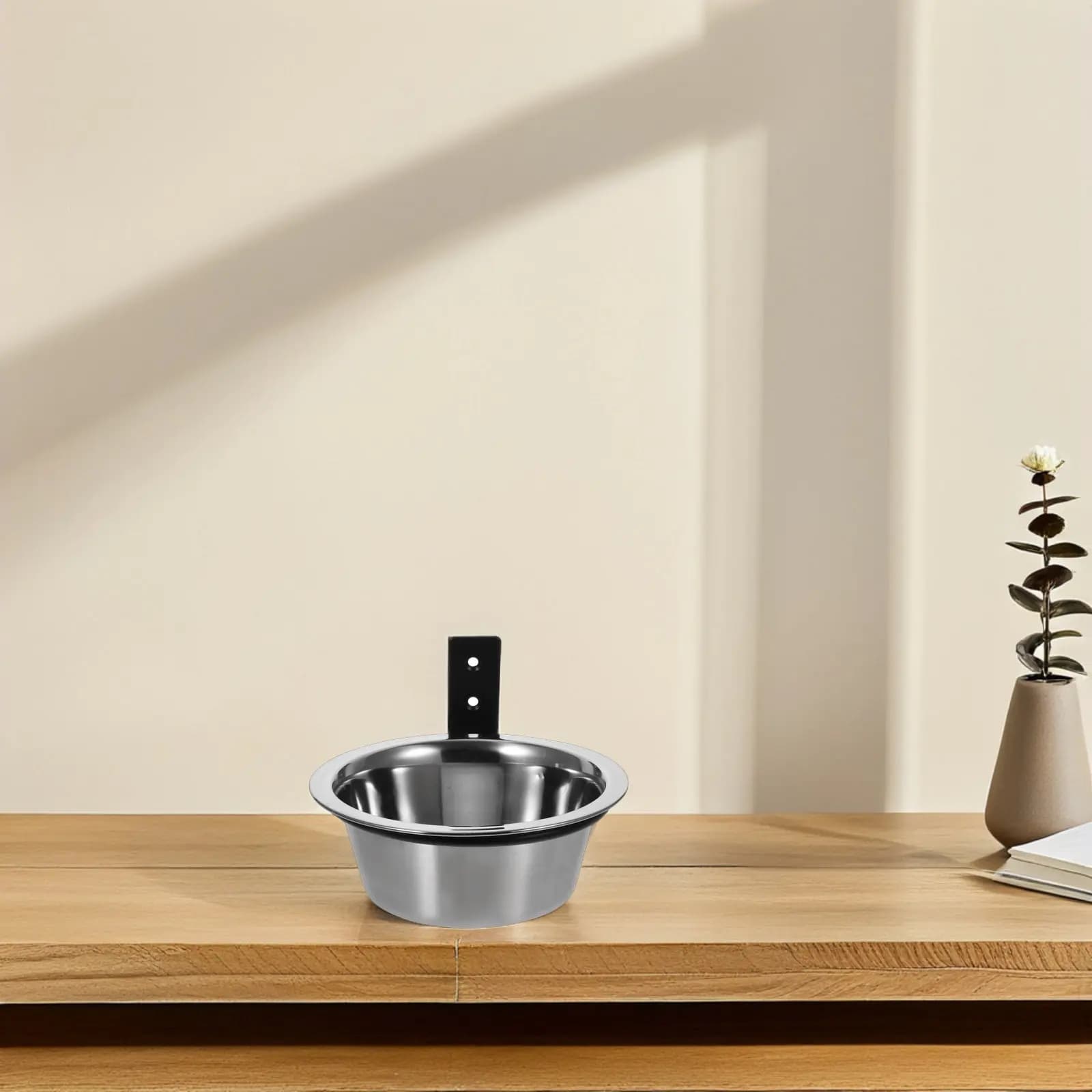 2Pcs Elevated Pet Bowls Wall Mounted Dog Feeding Set Adjustable Raised Food and Water Bowls for Small Breeds Ergonomic Posture