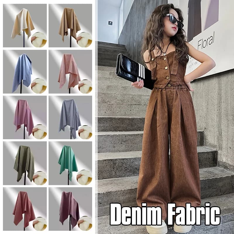 50*150 cm Addensare Denim Tessuto di Cotone Anti Rughe Twill Lavaggio Jeans Panno Per Cucire Trench Giacca Grembiule Divano Materiale FAI DA TE