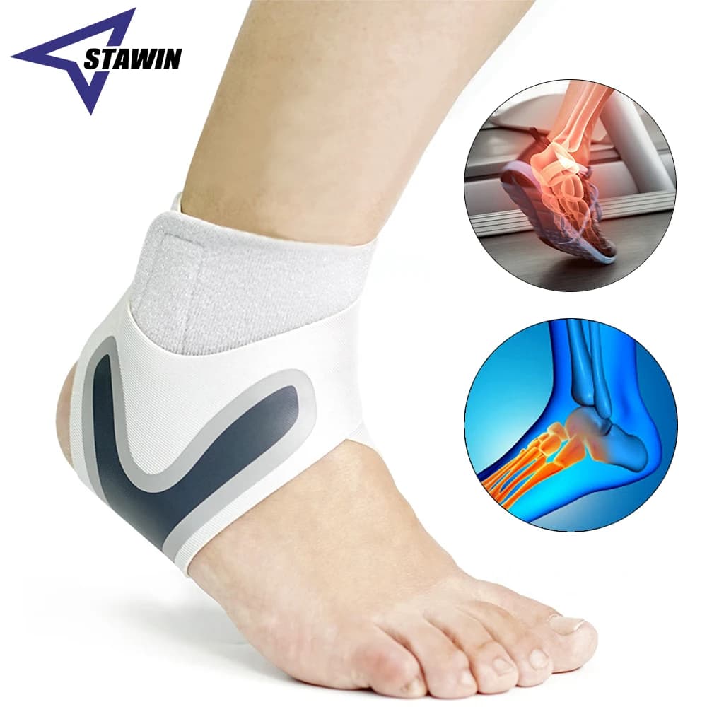 1 PC Sport Caviglia Stabilizzatore Brace Compressione Caviglia Supporto Tendine Sollievo Dal Dolore Cinghia Distorsione Del Piede Lesioni Avvolge Corsa Basket