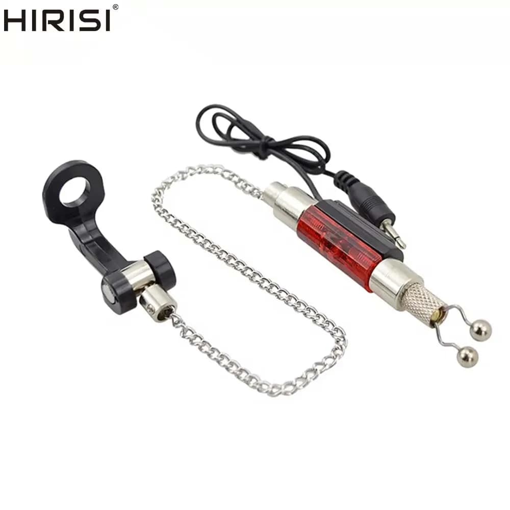 Hirisi Set di 2 Indicatori Luminosi LED per Pesca alla Carpa, in Acciaio Inox, per Allarme di Abboccata