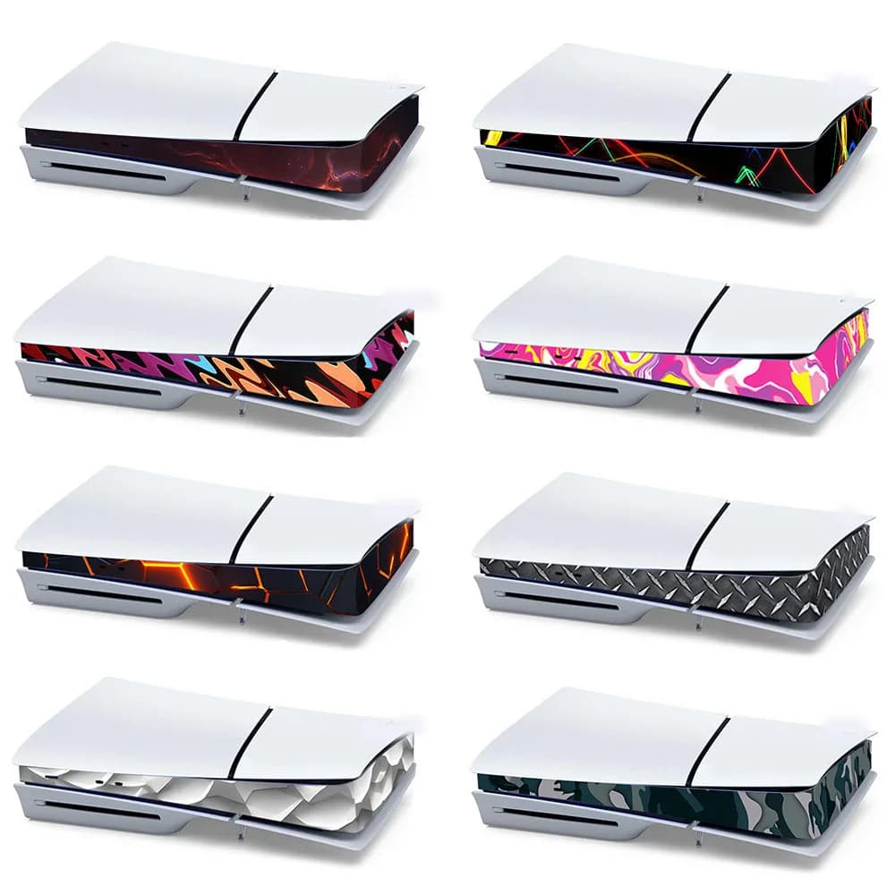 Per Sony PS5 Slim Console Skin Cover Adesivo Host Center Decalcomanie Accessori per console di gioco