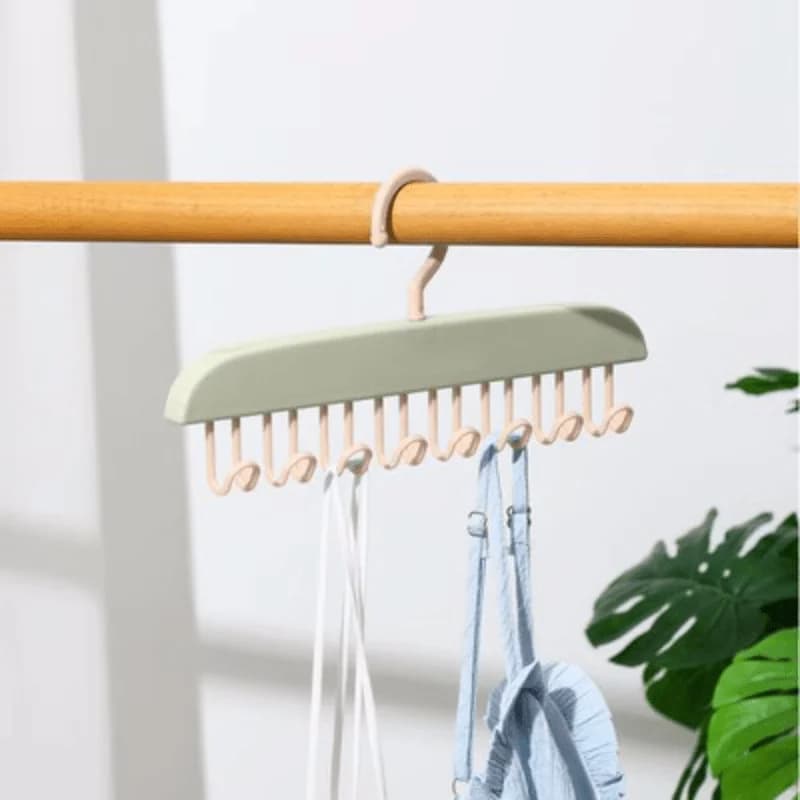1PC Multi-functional Sling Hanger Lingerie Vest Storage Rack Home and Dormitory Hook; Wave Anti-slip Clothes