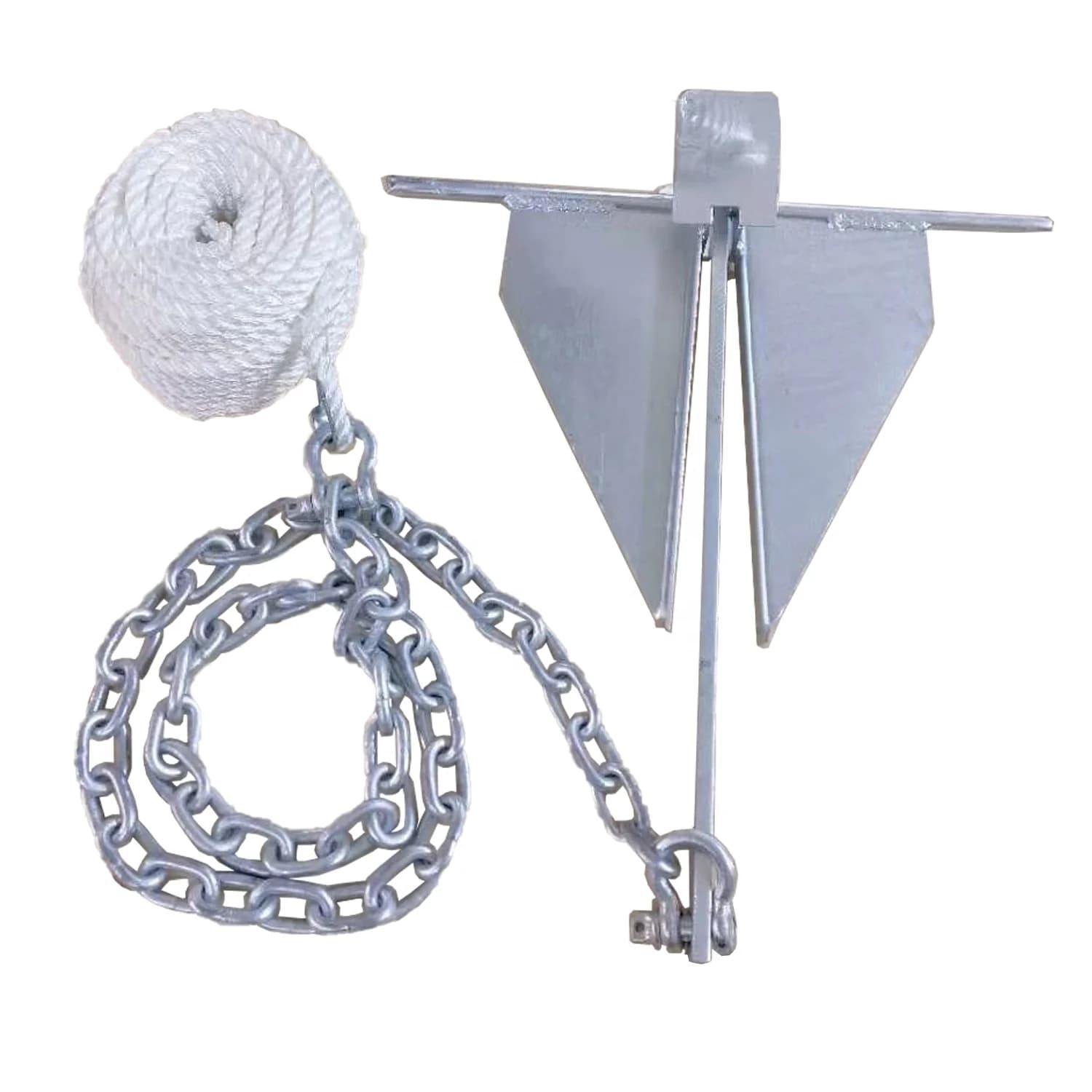 SSTT Barca zincata a caldo Danforth Marine Ship Galvanizzata Danforth Ancora 10Kg/22LB
