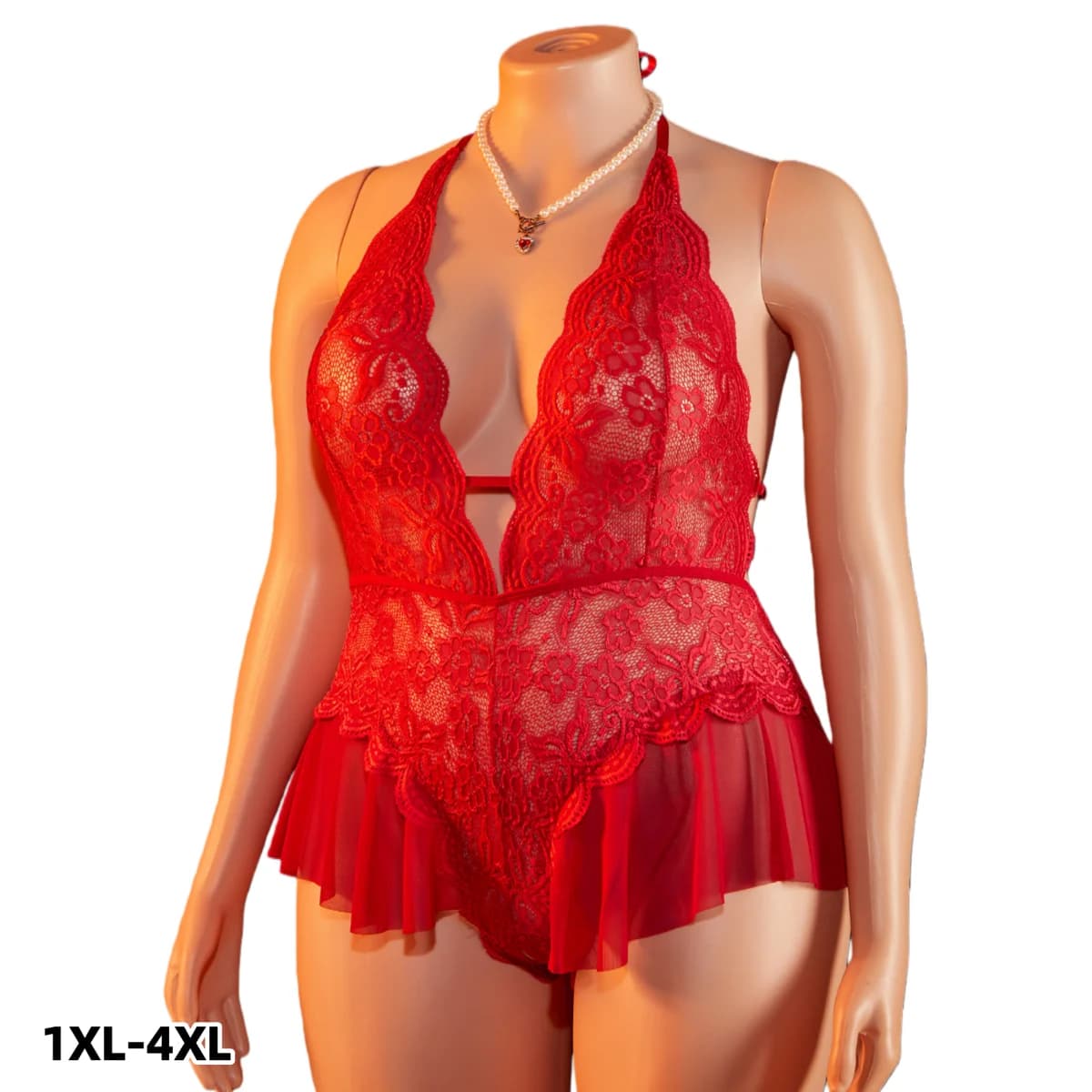 Ultra-sexy Teddy Deep V Erotic Lingerie Women Lace Open Bra Crotchless Sleepwear Adult Female Underwear Transparent Bra Bodysuit