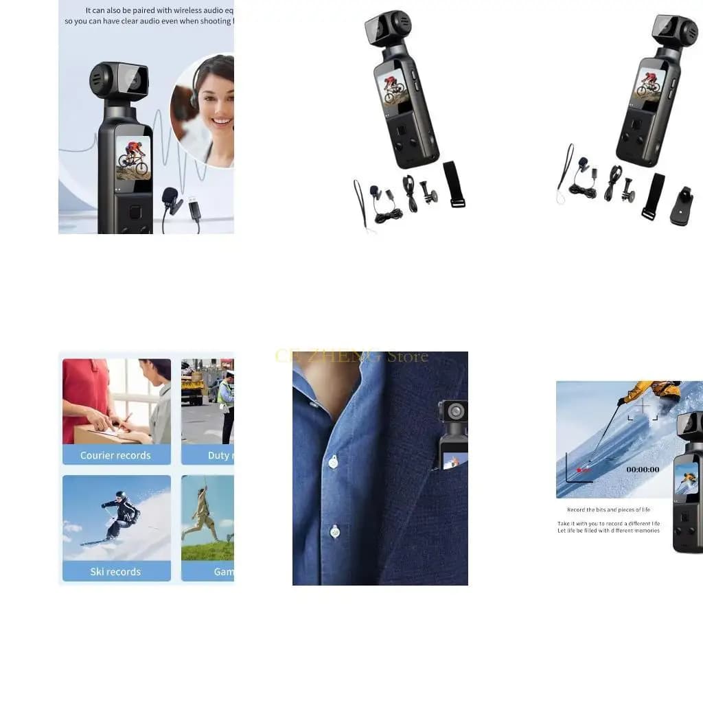 E56B Handheld 4K Action Camera WIFI Connection 270° Adjustable For Outdoor Filming