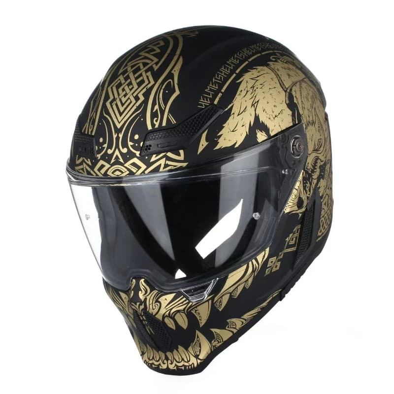 Titanium grey motorcycle helmet Complete helmet with for cruise bikes Unisex Doors Road Bike Guide for all seasons