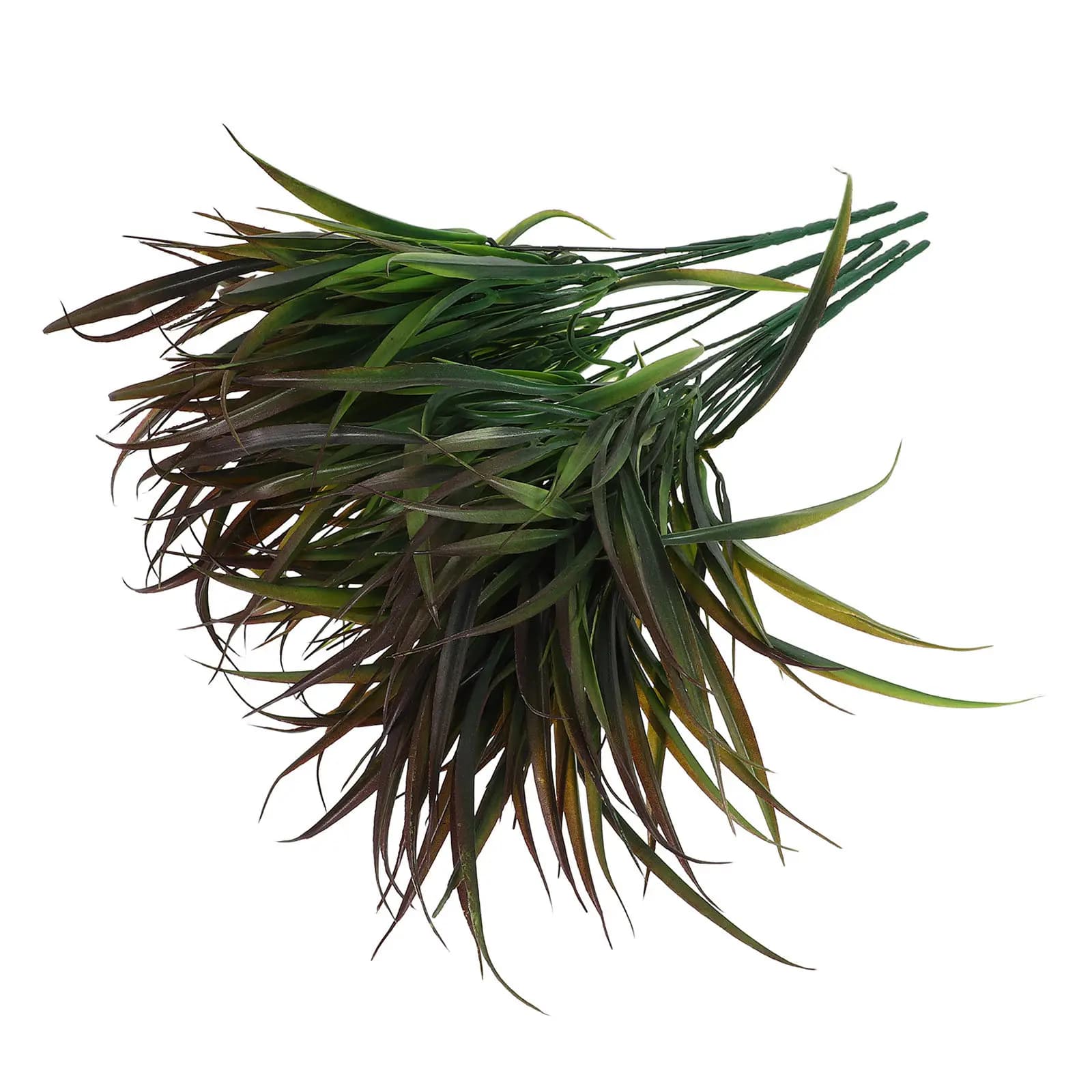 5Pcs Faux Green Grass Artificial Garden Plants Realistic Uv Resistant Outdoor Fake Shrubs Balcony Porch Decor Landscaping