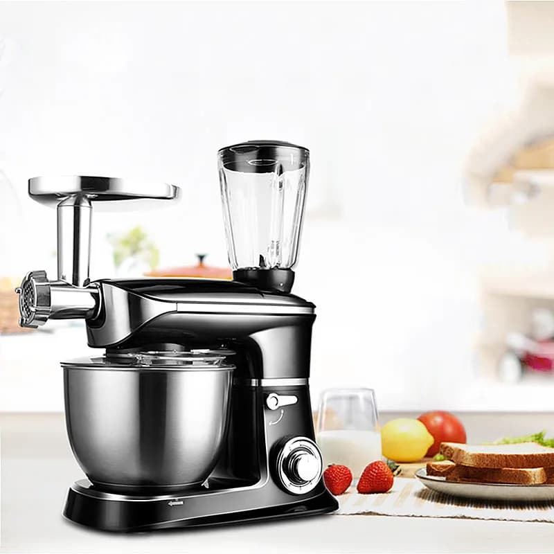 Robot da Cucina Multifunzione 5L: Mixer Planetario, Frullatore, Impastatrice, Sbattitore per Uova e Macchina per Impastare