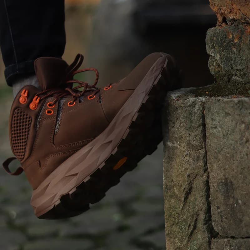 ROCKROOSTER Scarponi da trekking Scarpe da caccia impermeabili da uomo Stivaletti tattici da combattimento nel deserto maschile Scarpe da ginnastica casual in pelle da montagna