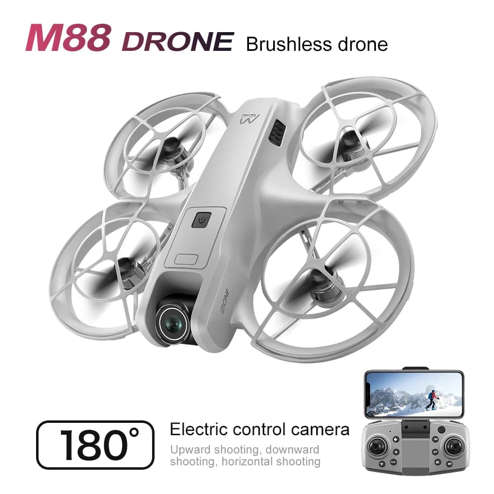 M88 Mini Drone Professionale HD 4K Macchina Fotografica 2.4G WIFI FPV Brushless Drone Motore Pieghevole Quadcopter per la Fotografia Aerea